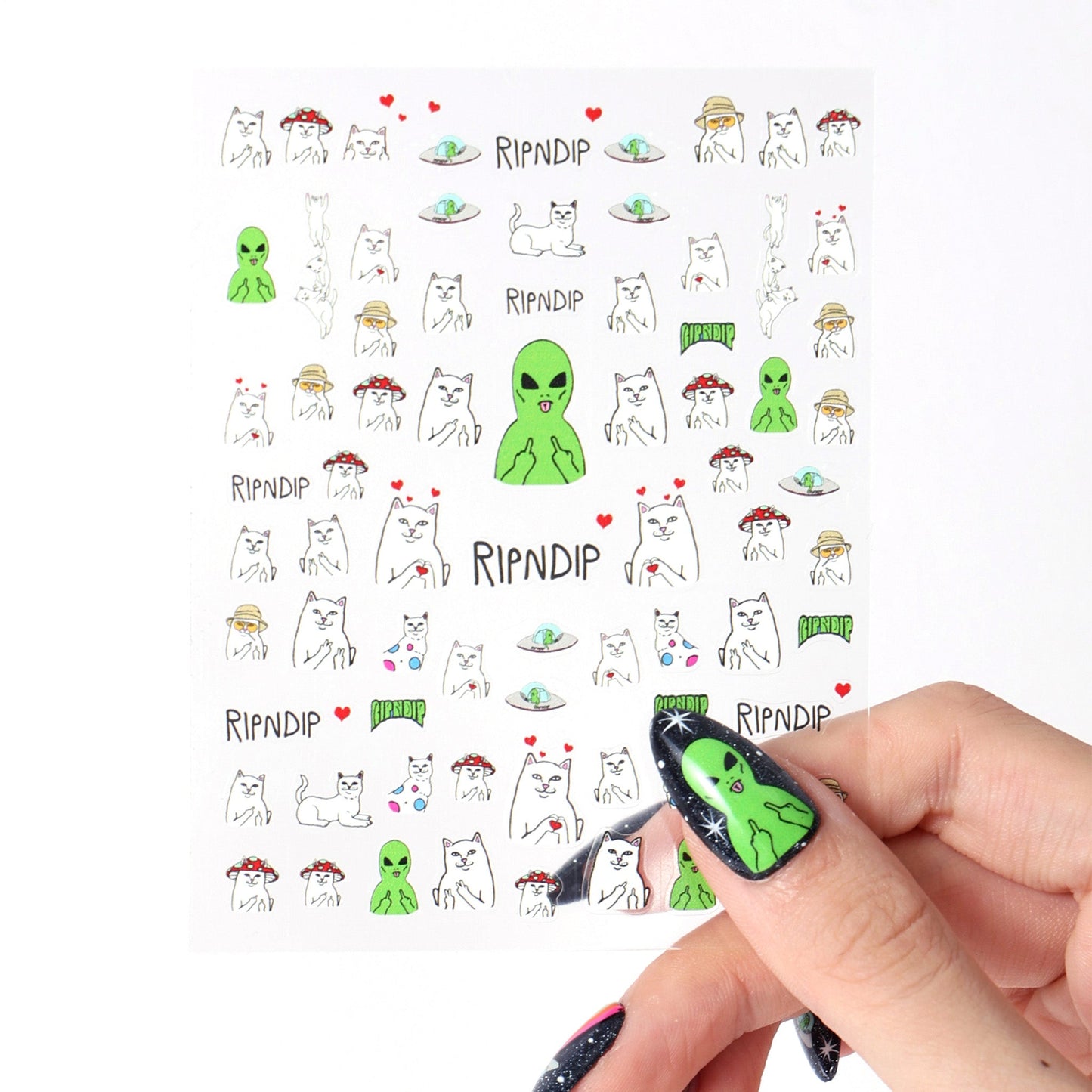 Lord Nermal And Alien Nail Stickers