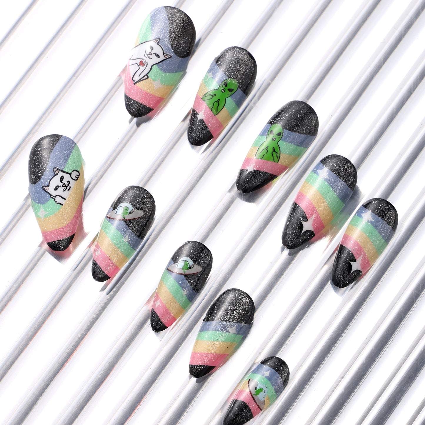 Space Out Press On Nail Set