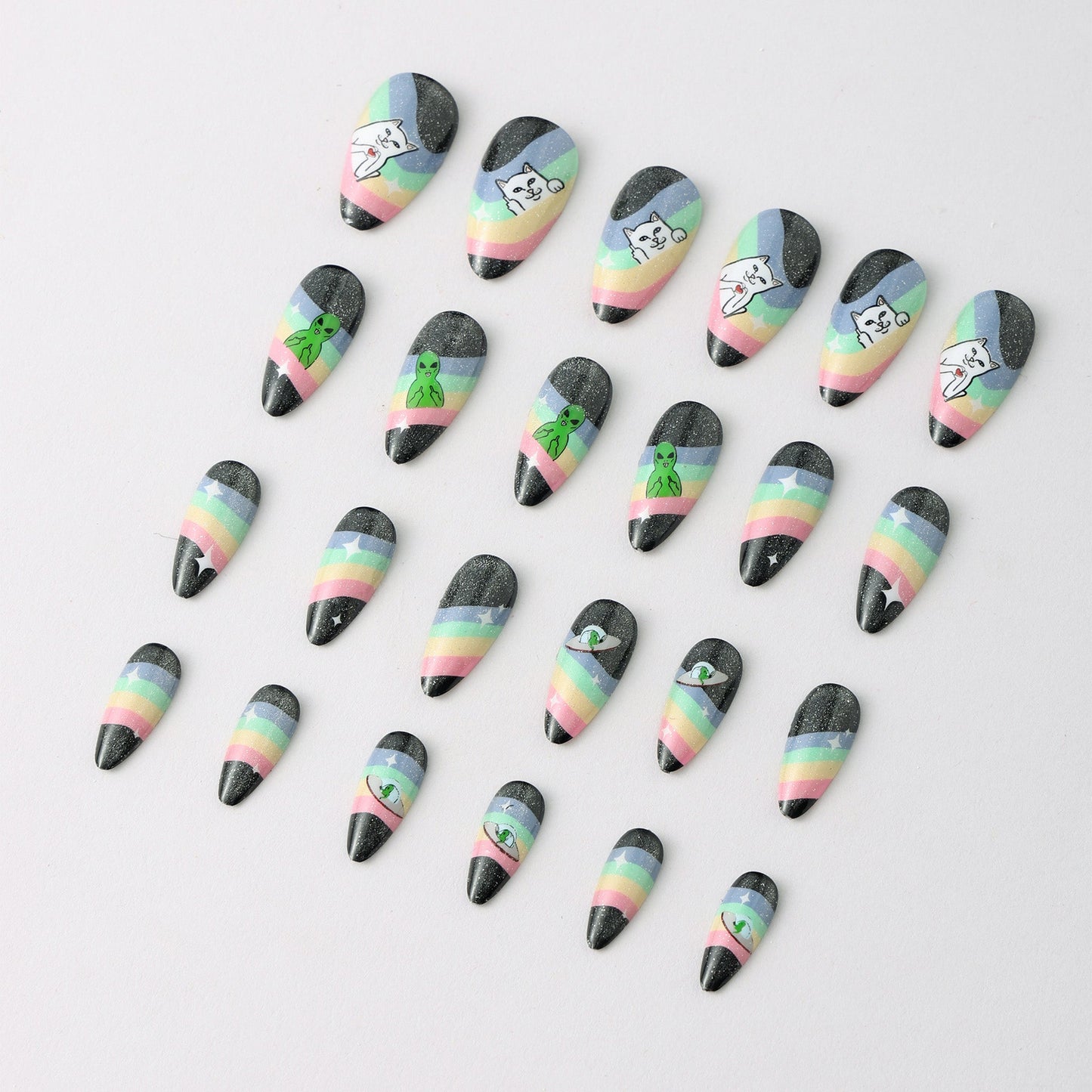 Space Out Press On Nail Set