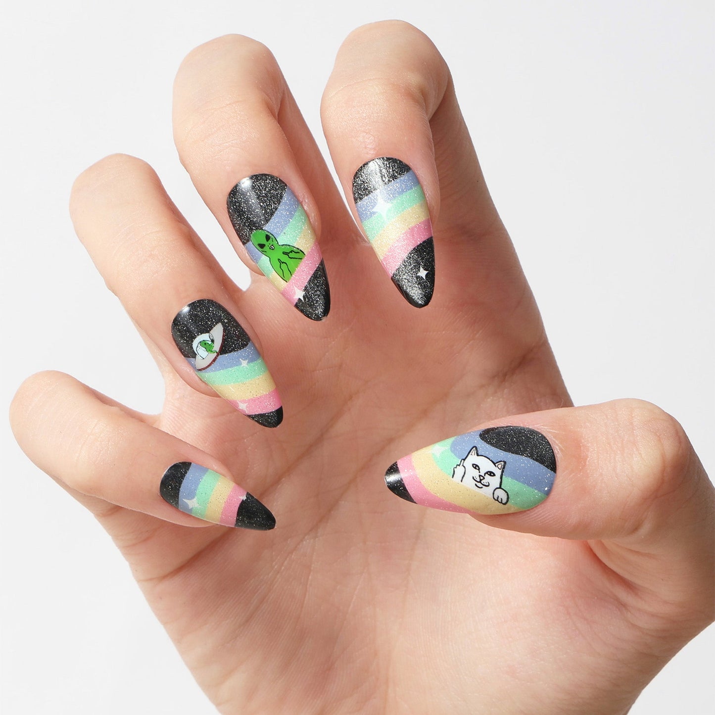 Space Out Press On Nail Set