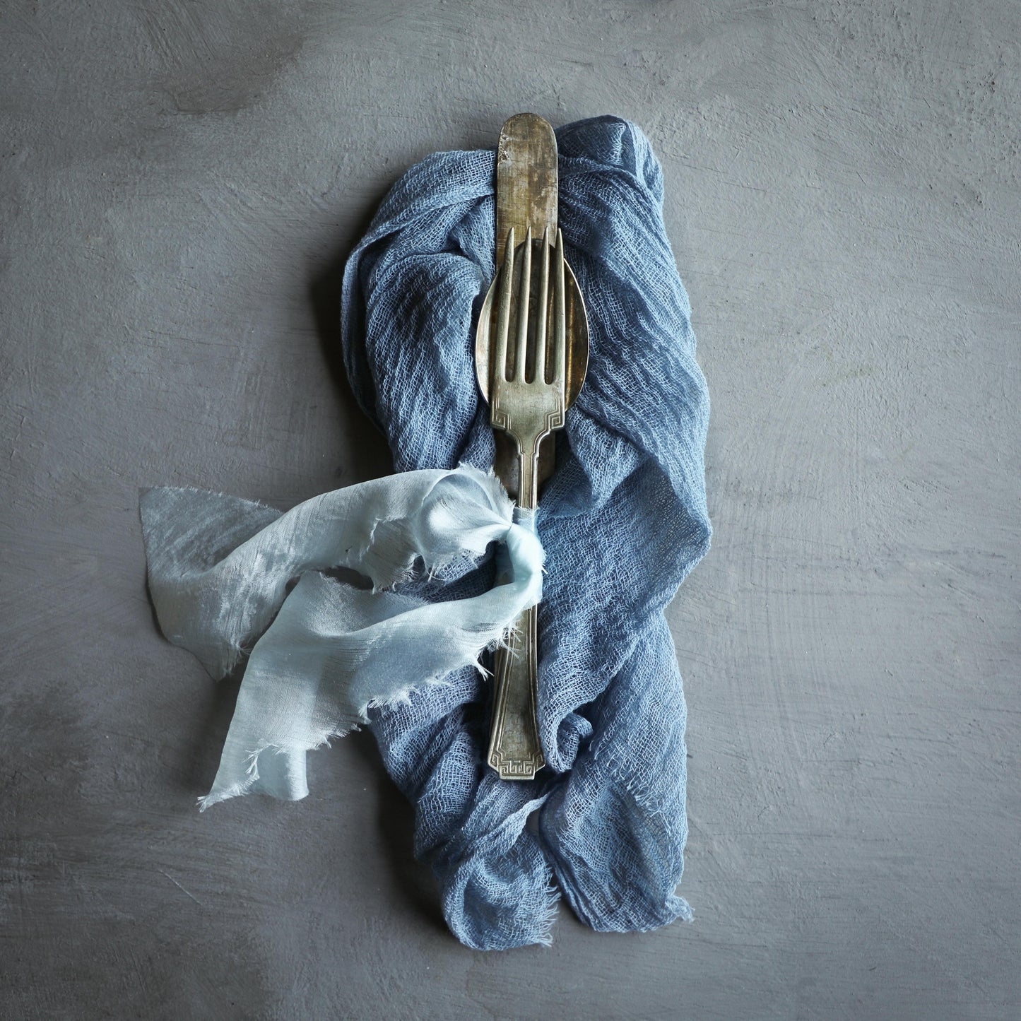 Dusty Indigo Napkins / Unfinished Edge {Medium Weave}