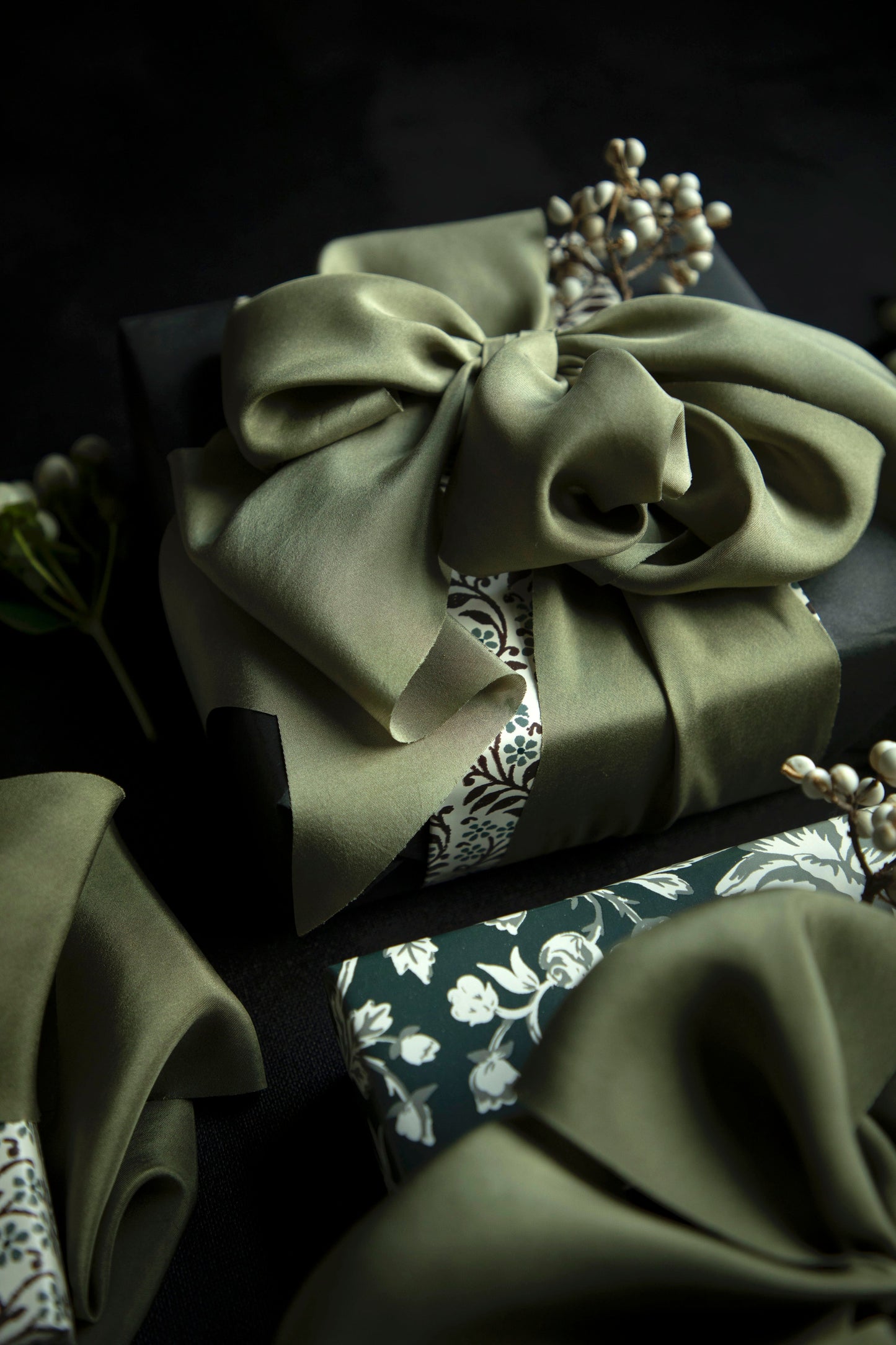 Olive Silk Ribbon