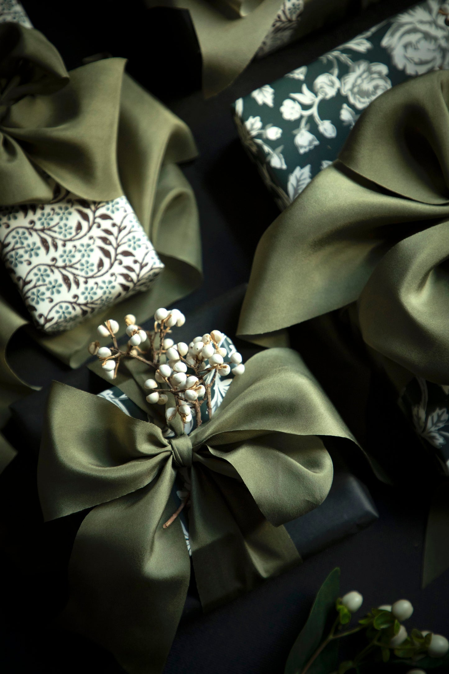 Olive Silk Ribbon