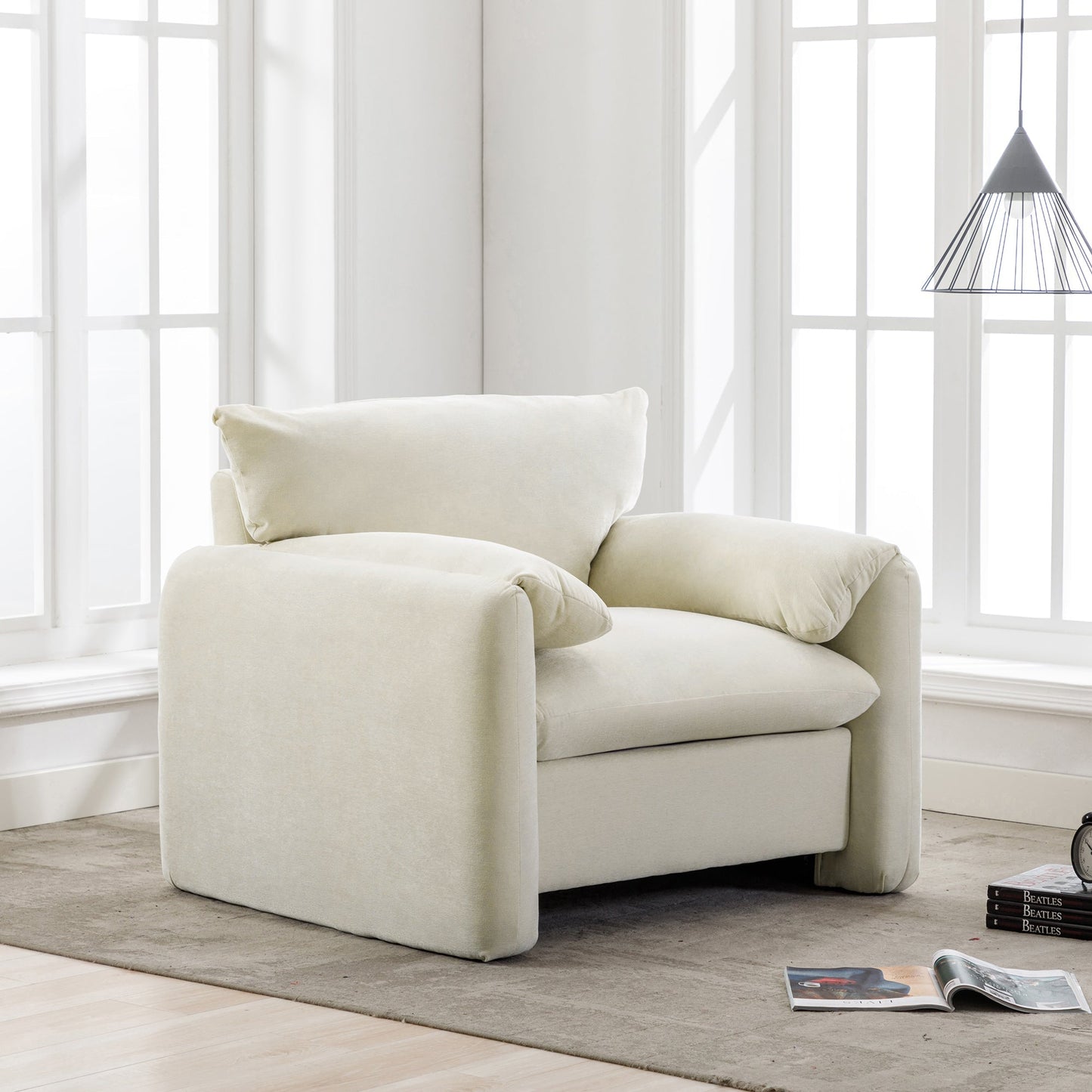 Nolan Oversized Chenille Armchair