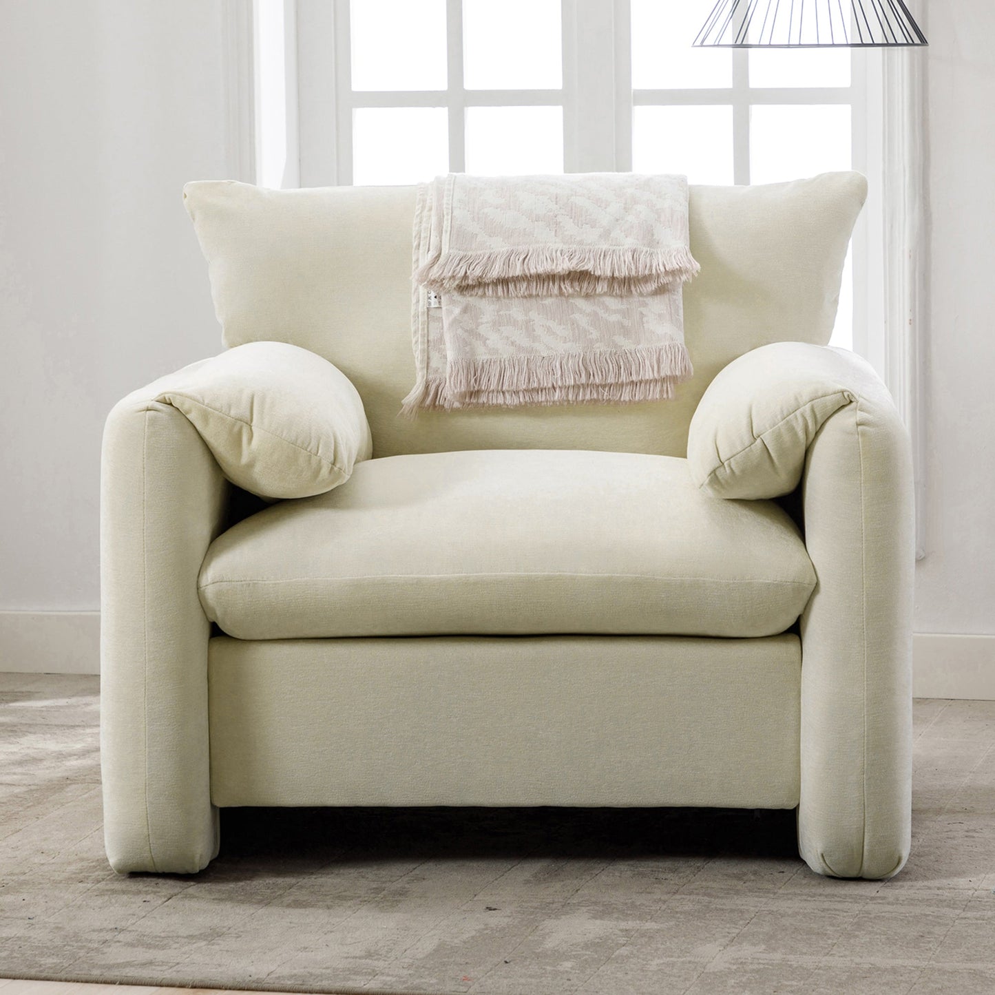 Nolan Oversized Chenille Armchair