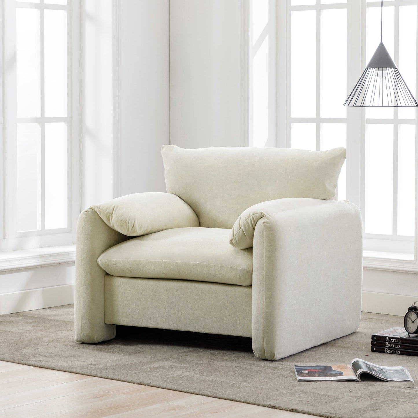 Nolan Oversized Chenille Armchair