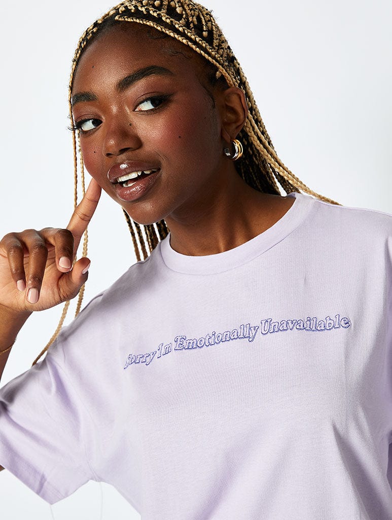 Not Wasting My Energy T-Shirt Lilac