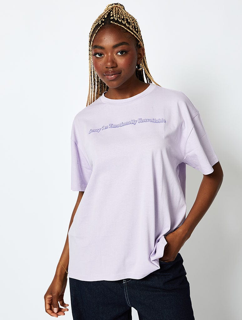 Not Wasting My Energy T-Shirt Lilac