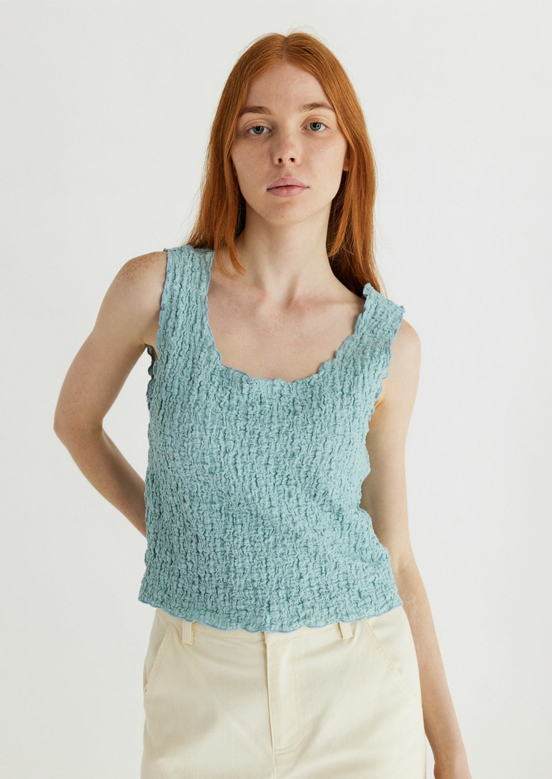 Nuria Crinkle Tank
