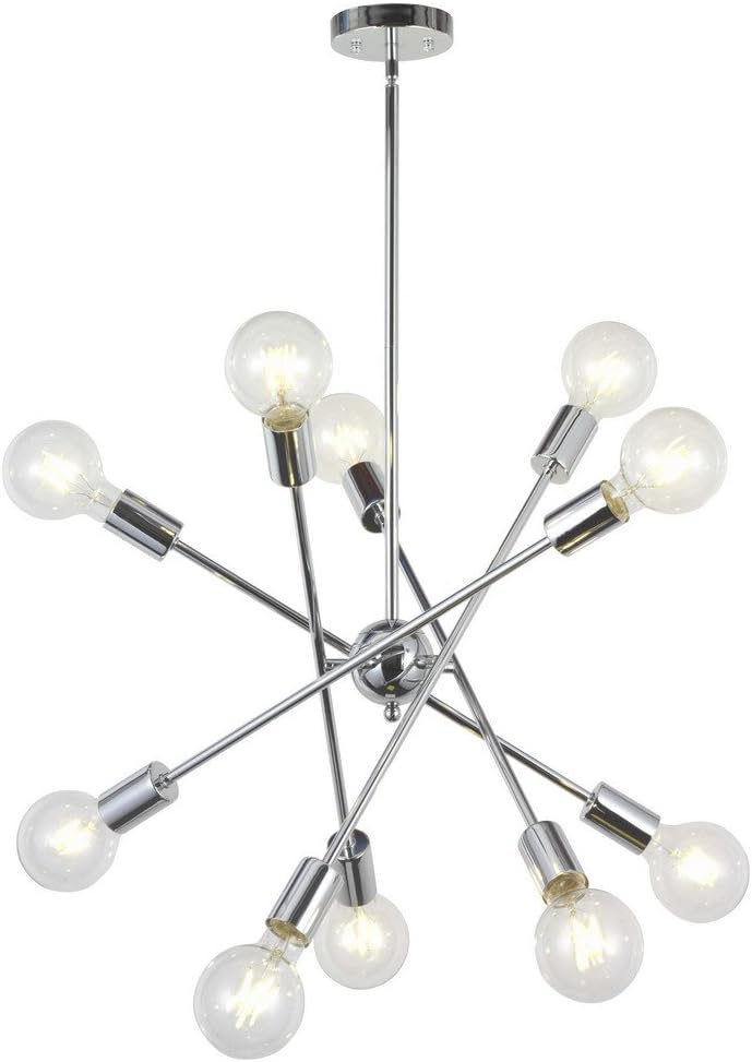 Oceanic 10-Light Modern Chandelier with Adjustable Arms