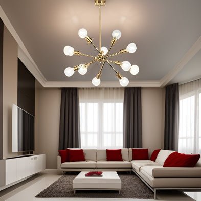 Oceanic 10-Light Modern Chandelier with Adjustable Arms