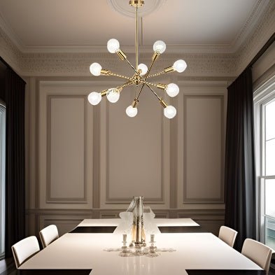 Oceanic 10-Light Modern Chandelier with Adjustable Arms
