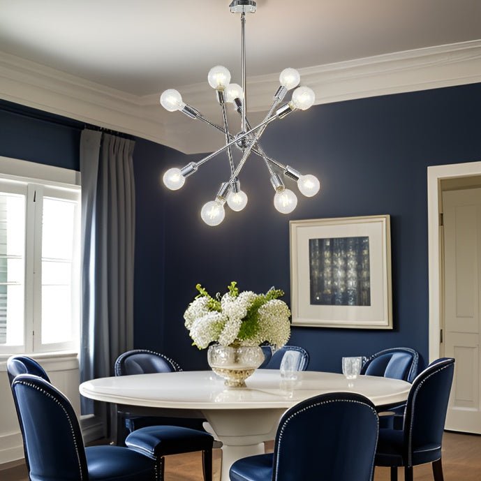 Oceanic 10-Light Modern Chandelier with Adjustable Arms