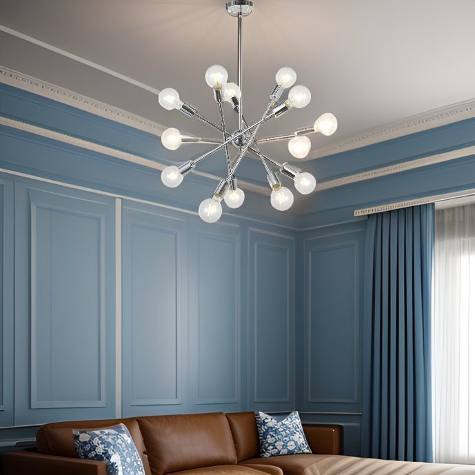 Oceanic 10-Light Modern Chandelier with Adjustable Arms