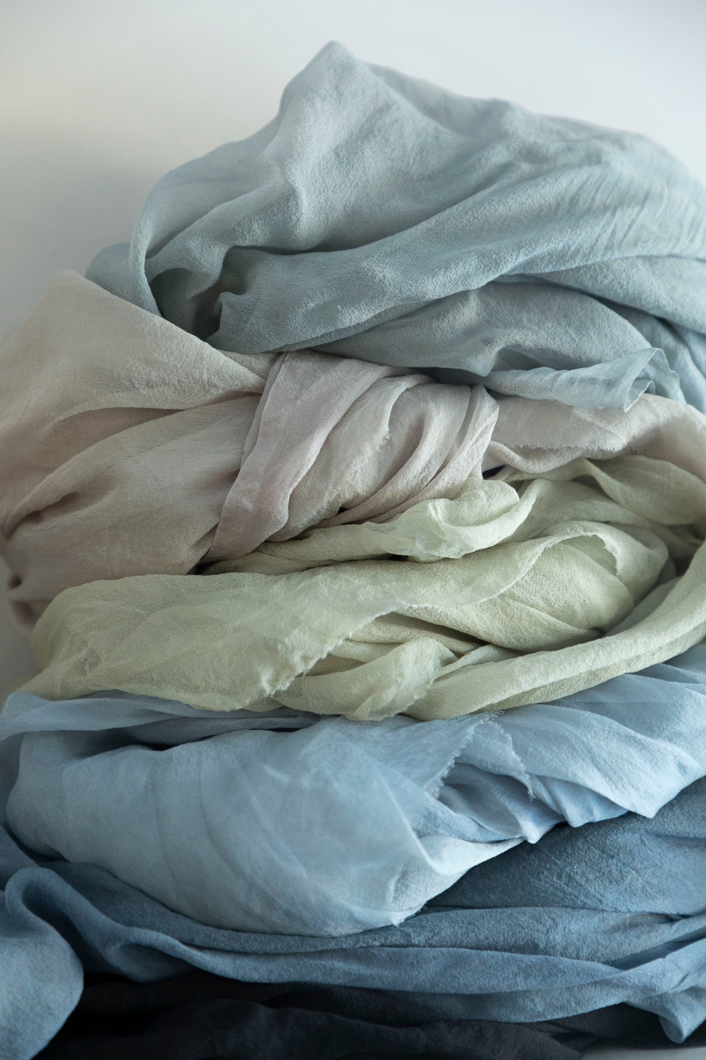 Styling Silks / Plant Dyed Ocean Collection