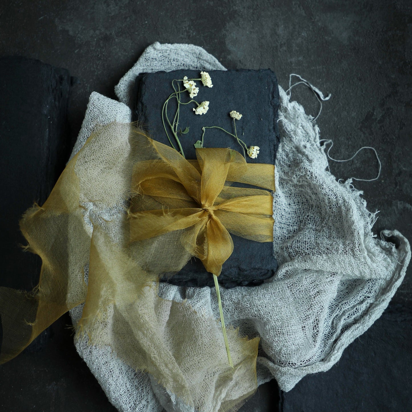 Ochre {Gossamer} Silk Ribbon