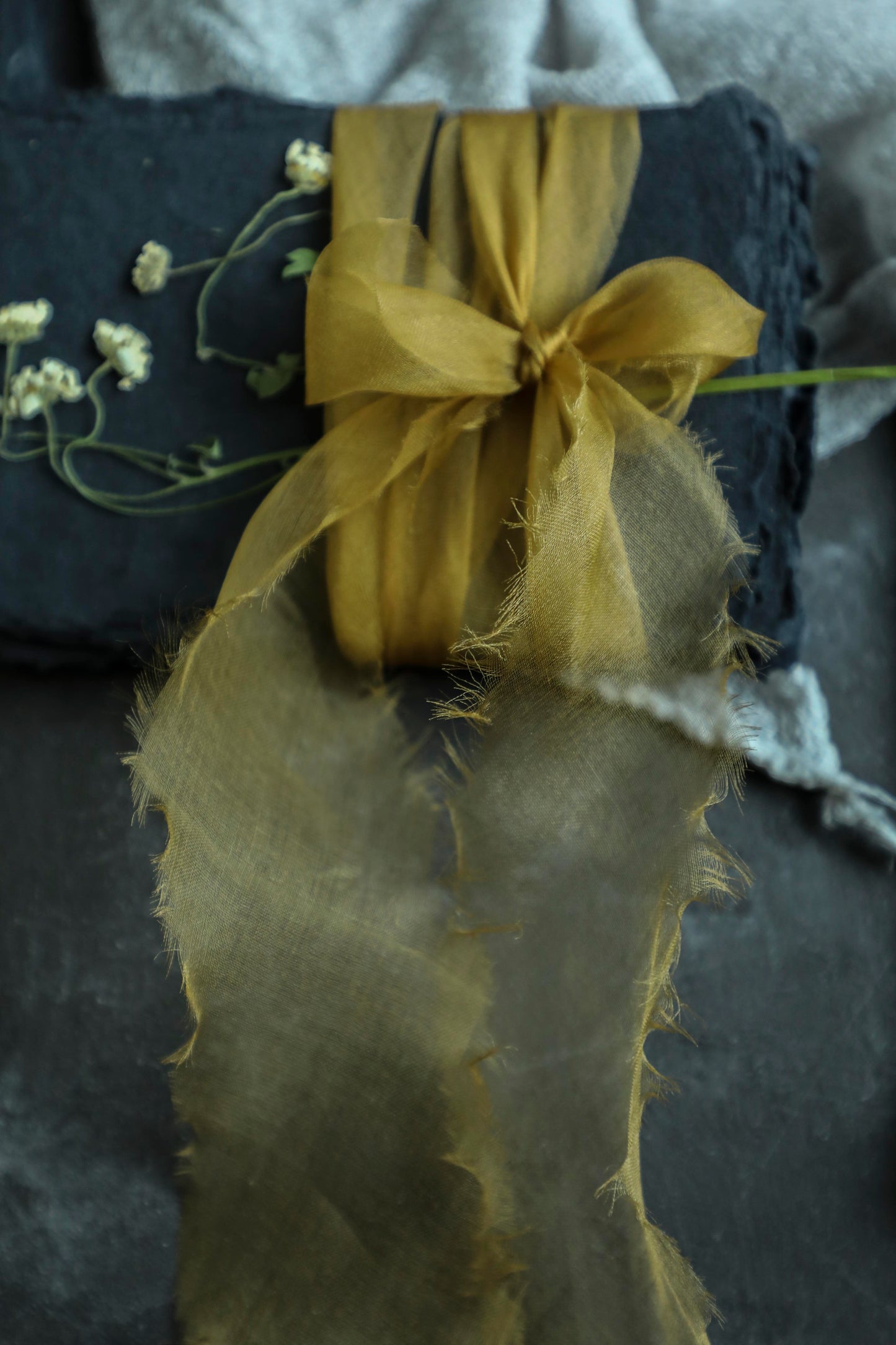 Ochre {Gossamer} Silk Ribbon