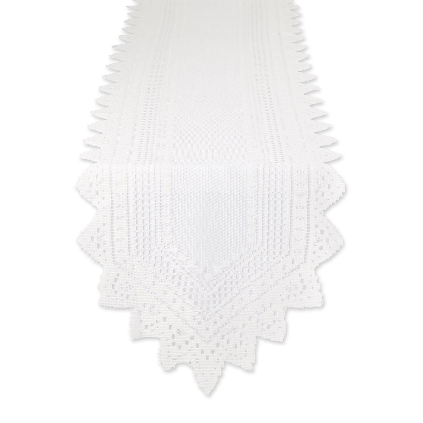 Off White Nordic Lace 14"X72" Table Runner