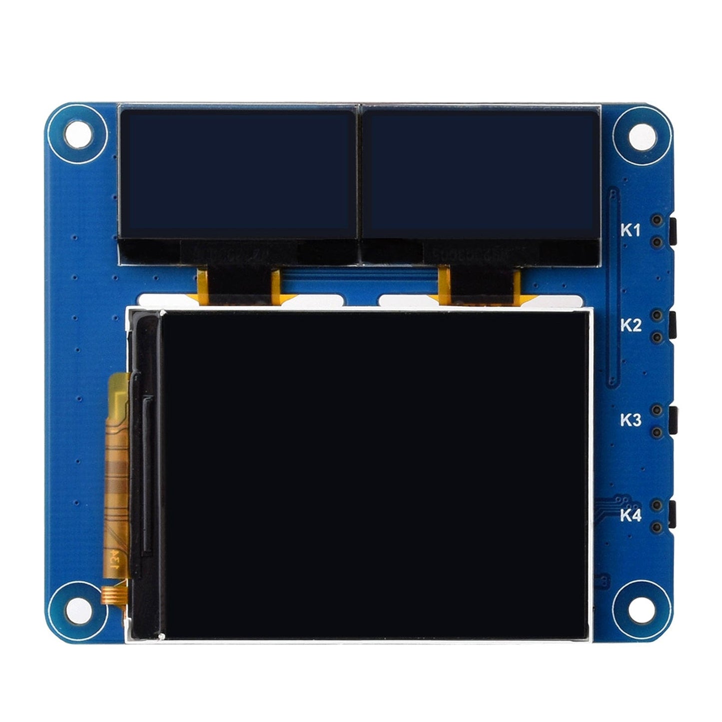 OLED/LCD Triple Screen HAT for Raspberry Pi