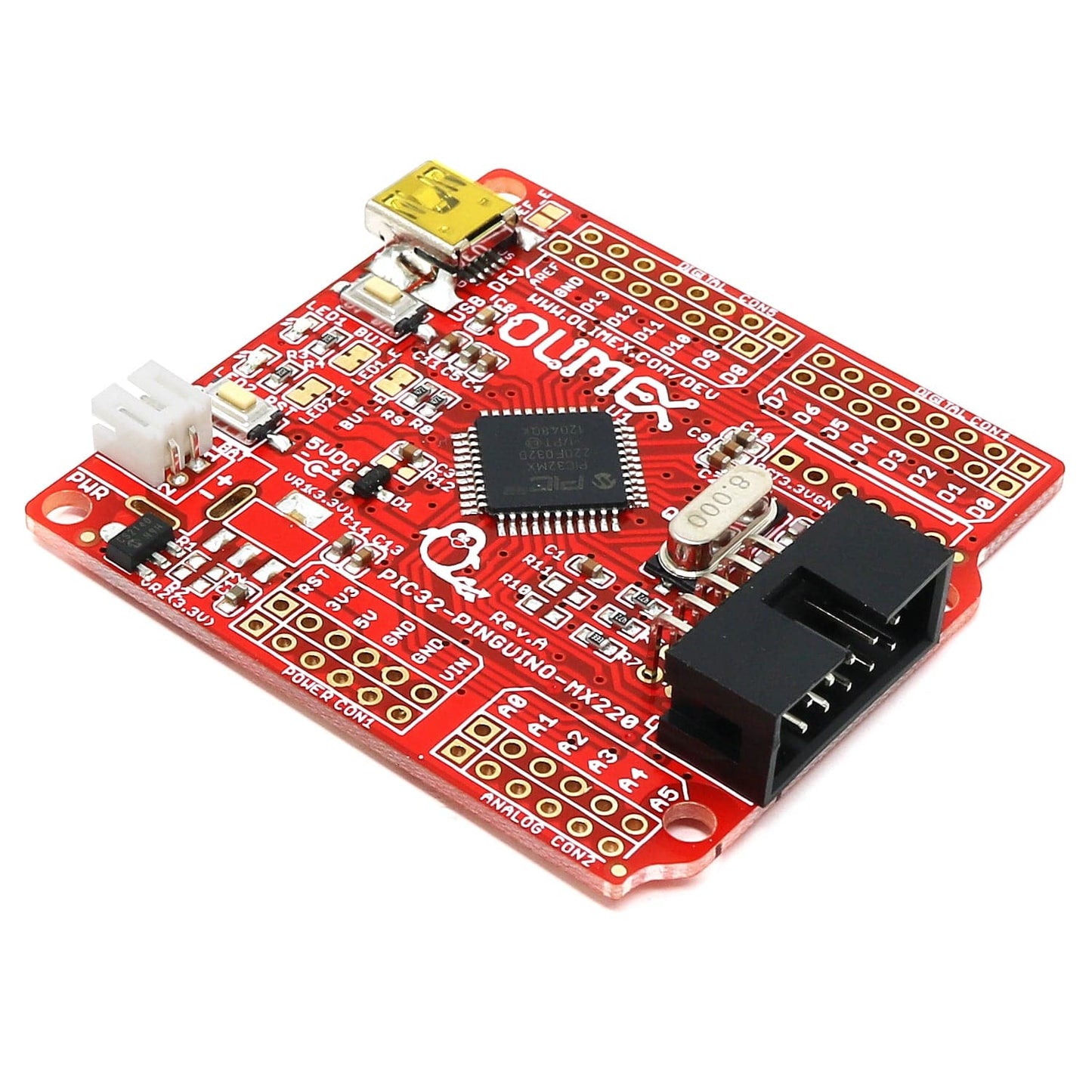 Olimex PIC32-PINGUINO-MX220 32-Bit Pinguino Development Board