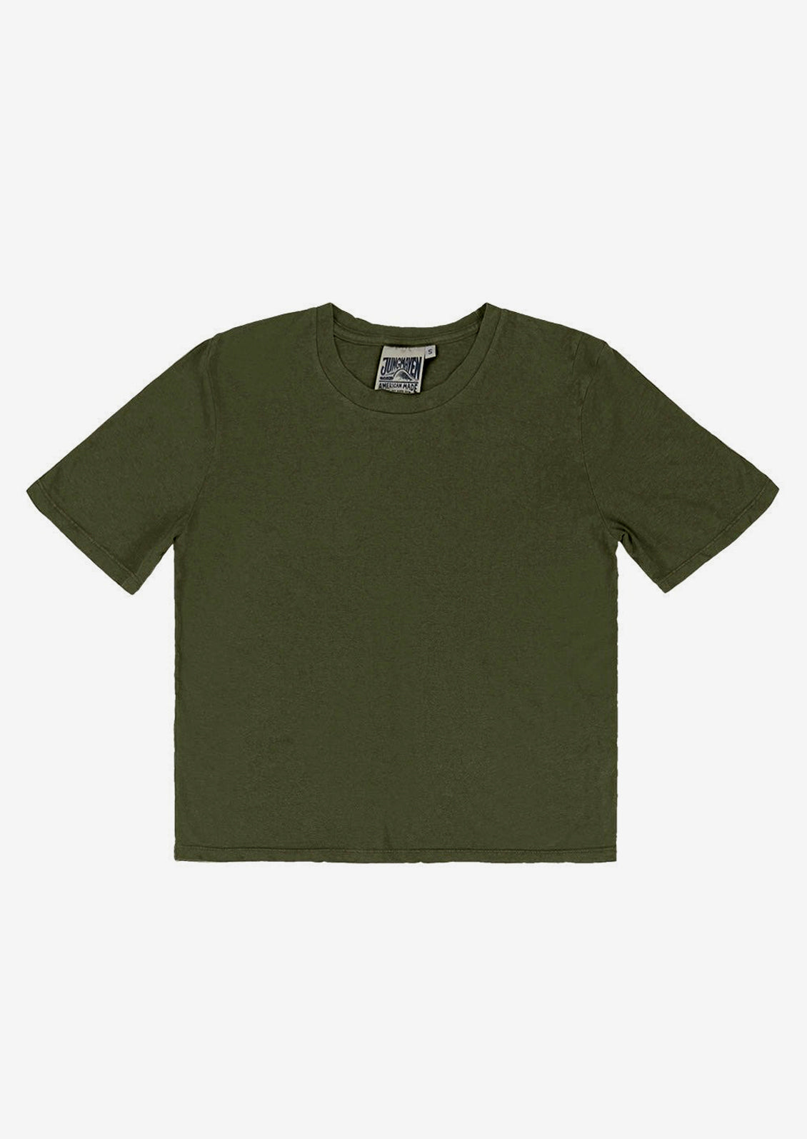 Silverlake Cropped Cotton Tee