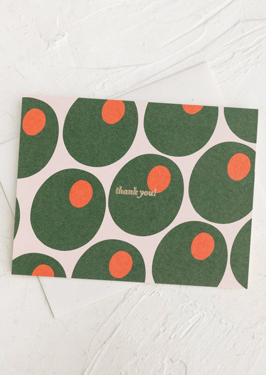 Olive Thank You Card