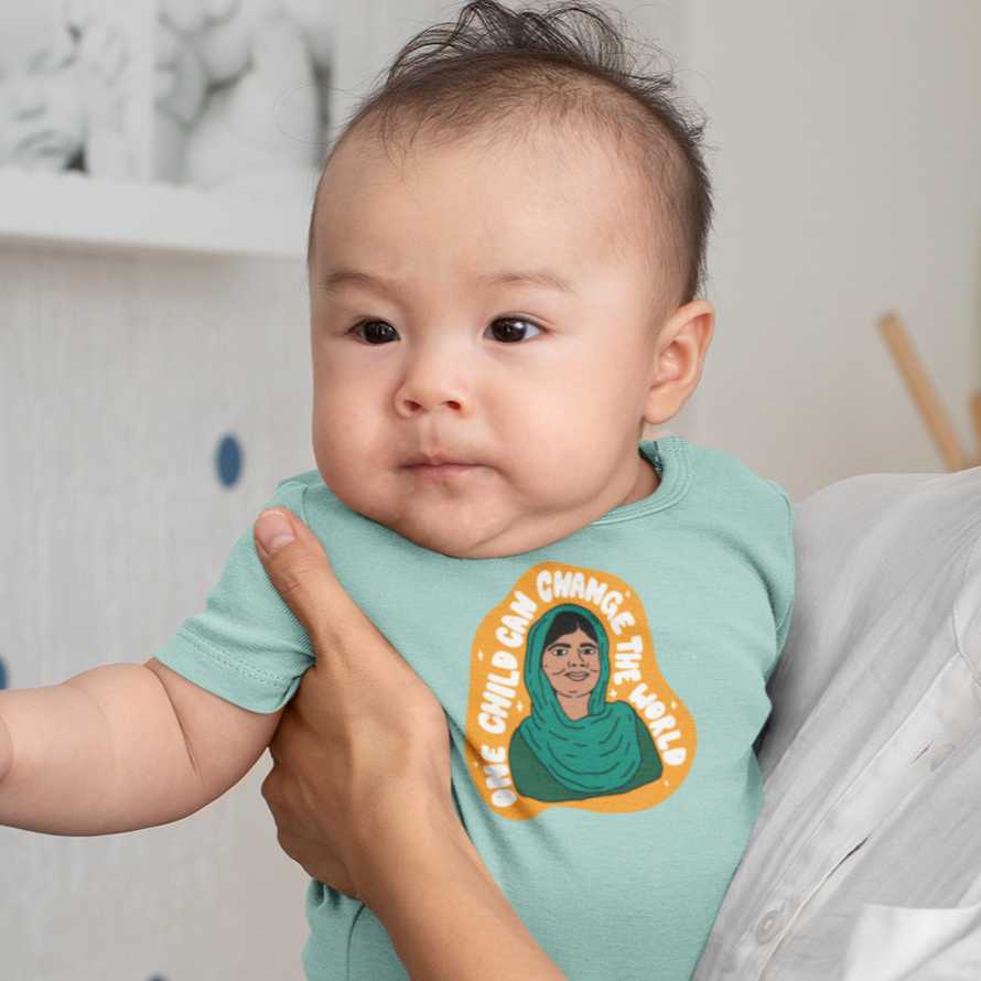 Malala Onesie + Kids Tee