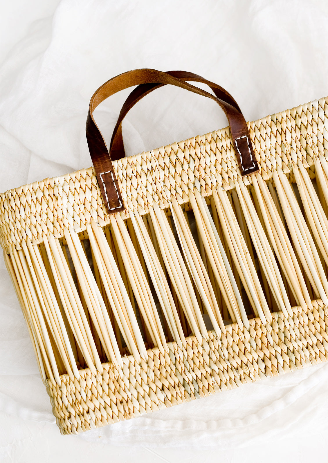 Open Weave Reed Basket