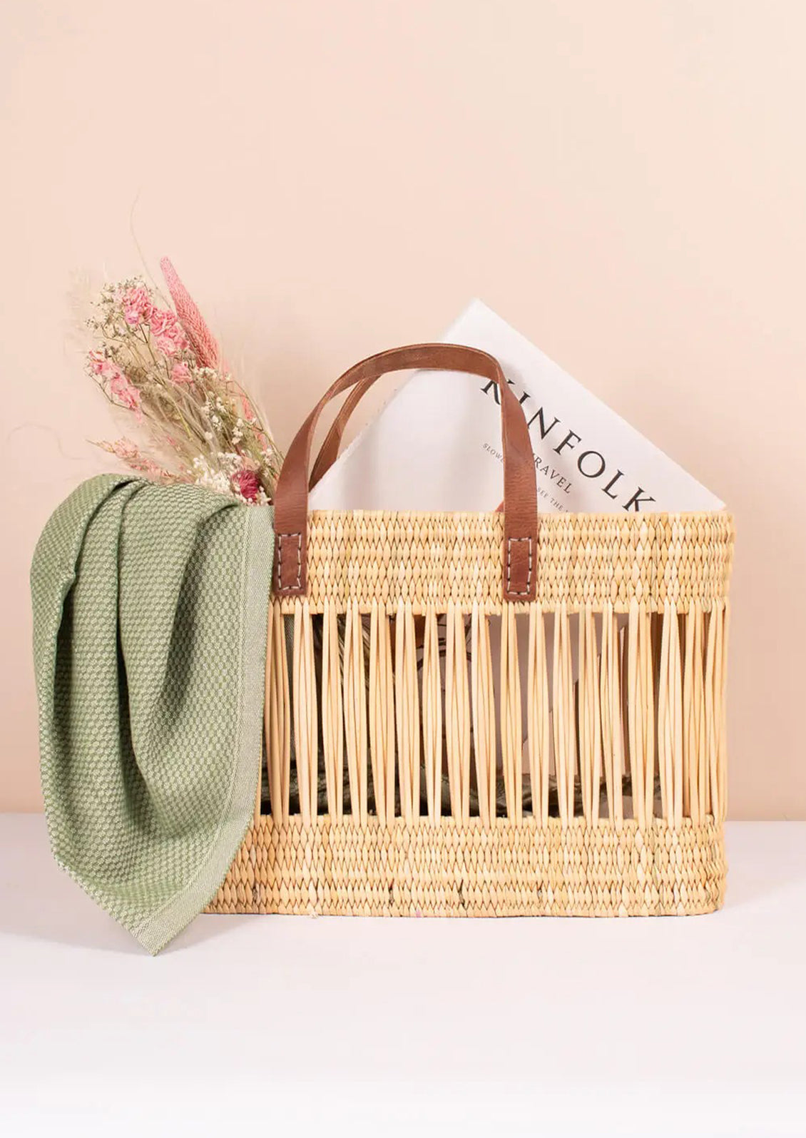 Open Weave Reed Basket