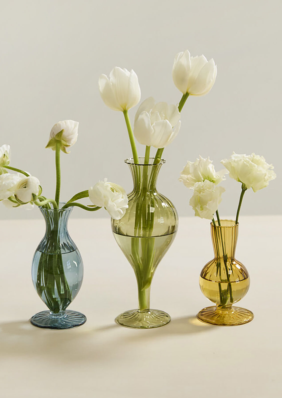 Tinted Optic Glass Vase