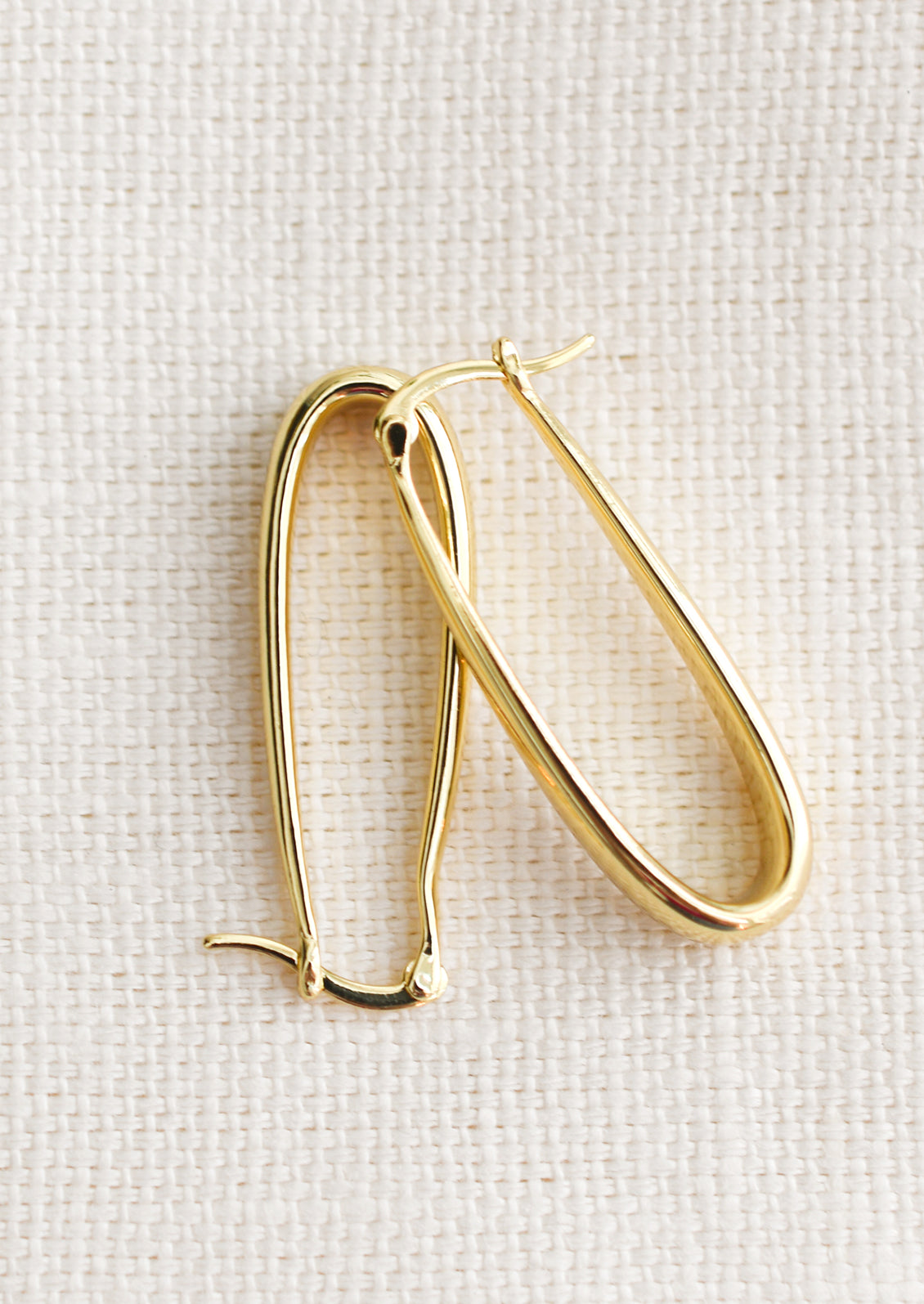 Orbit Oblong Hoop Earrings