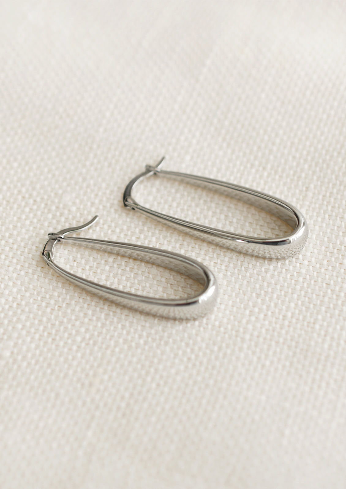 Orbit Oblong Hoop Earrings