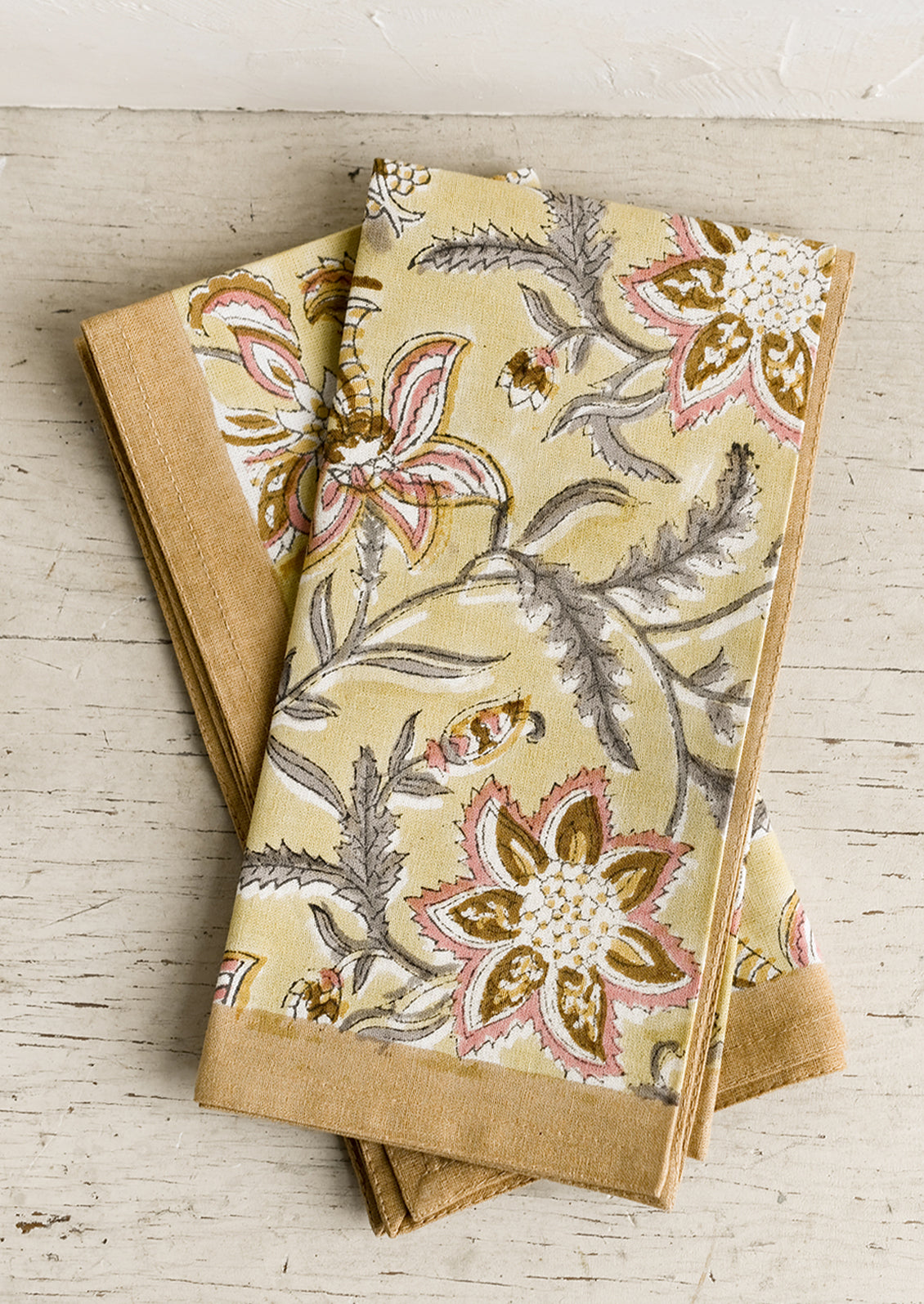 Orchis Block Print Napkin Set