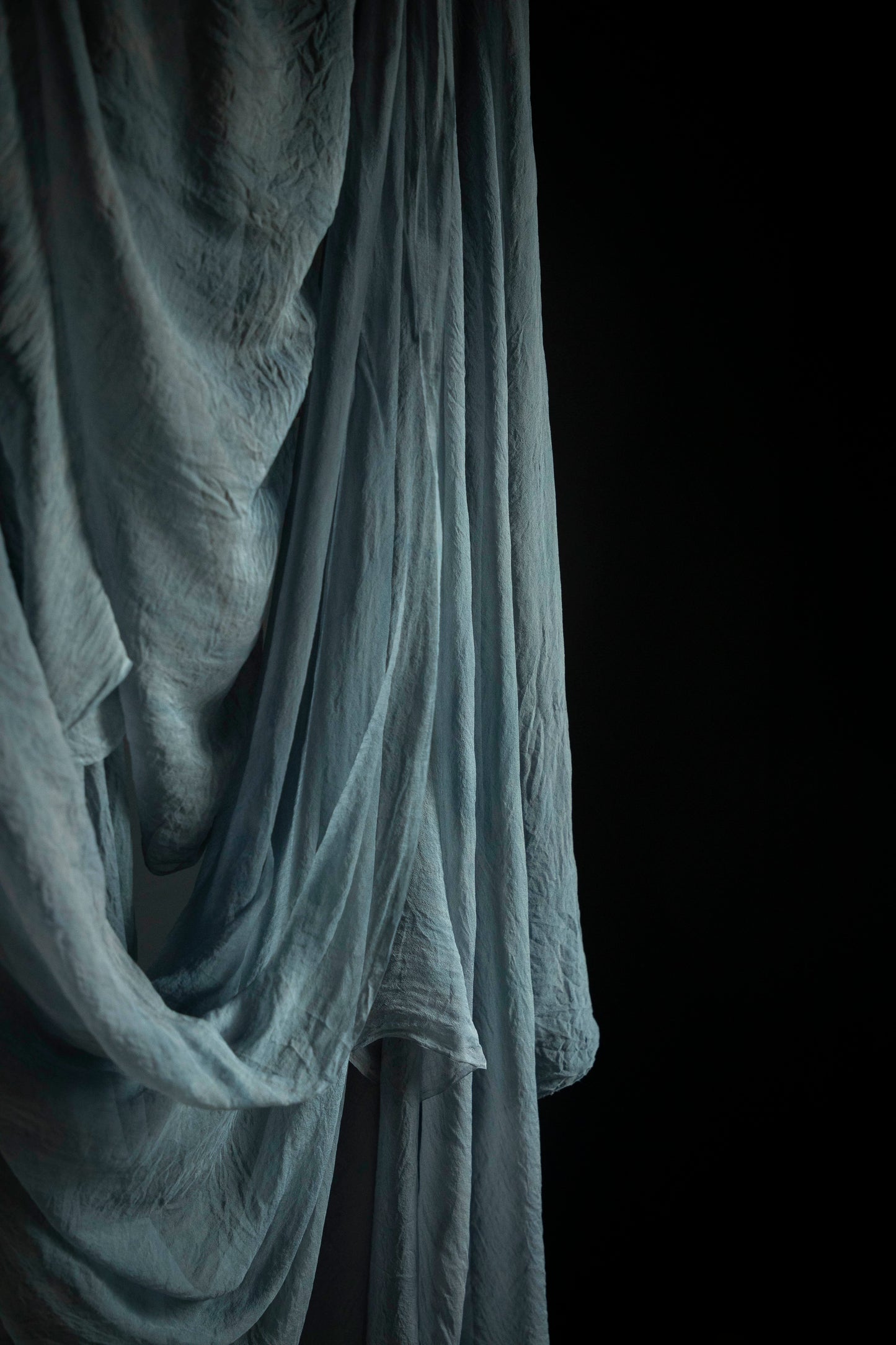 Blue Slate {Sheer Silk Runner}