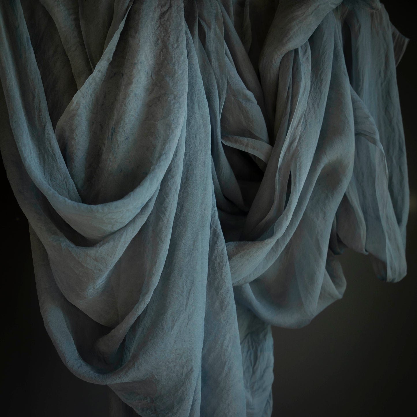 Blue Slate {Sheer Silk Runner}