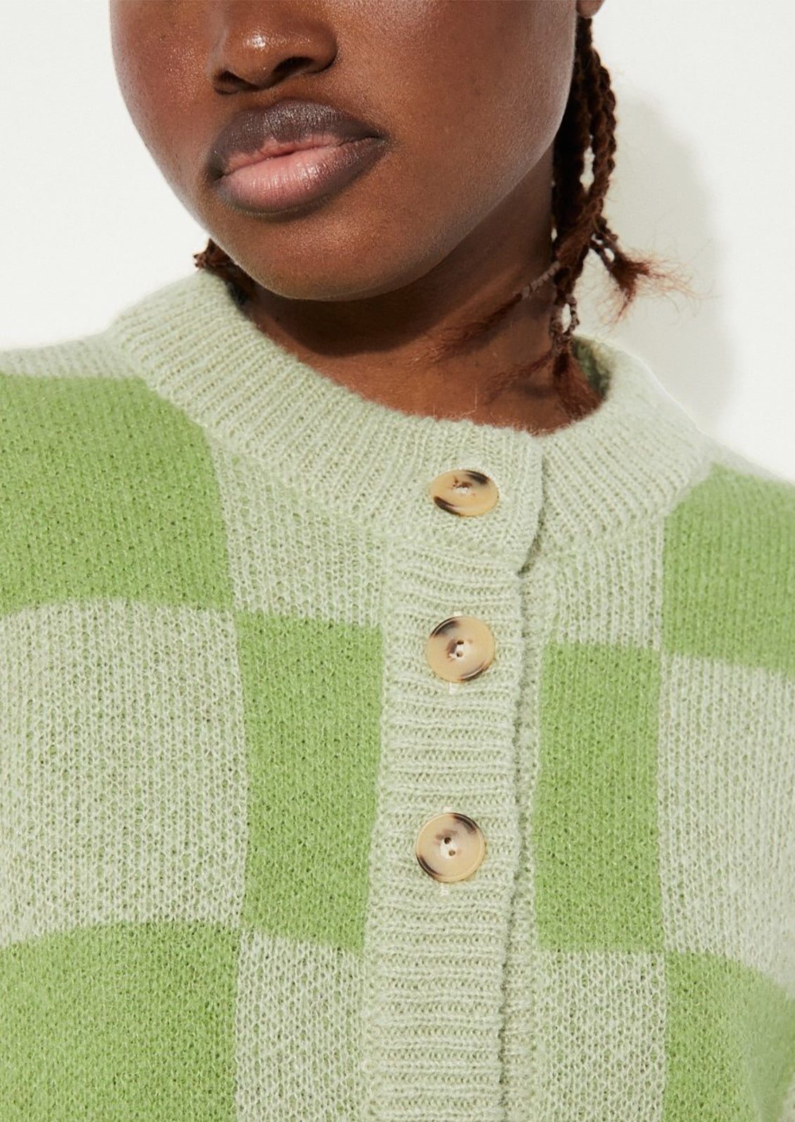 Orla Checkered Cardigan
