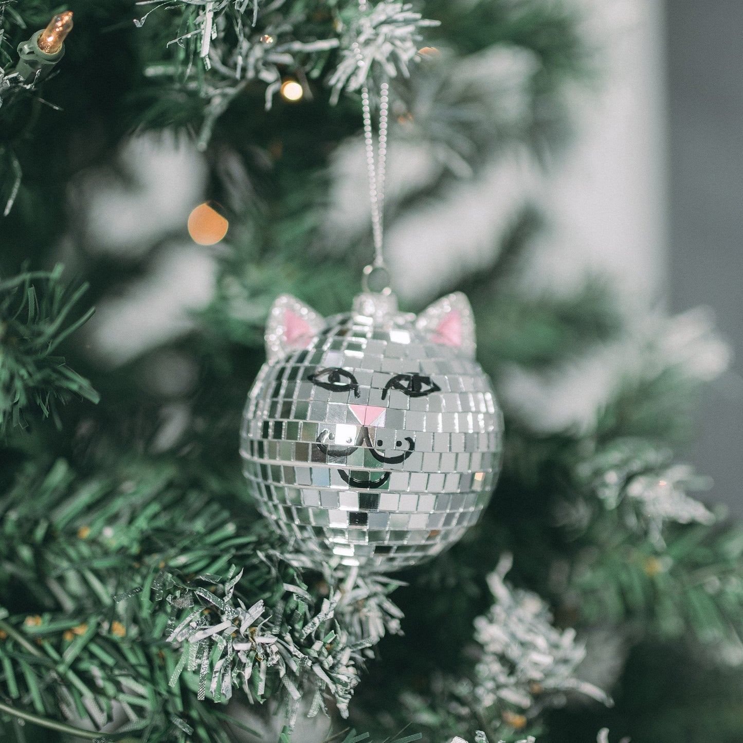Nermal Disco Ornament  (Silver)