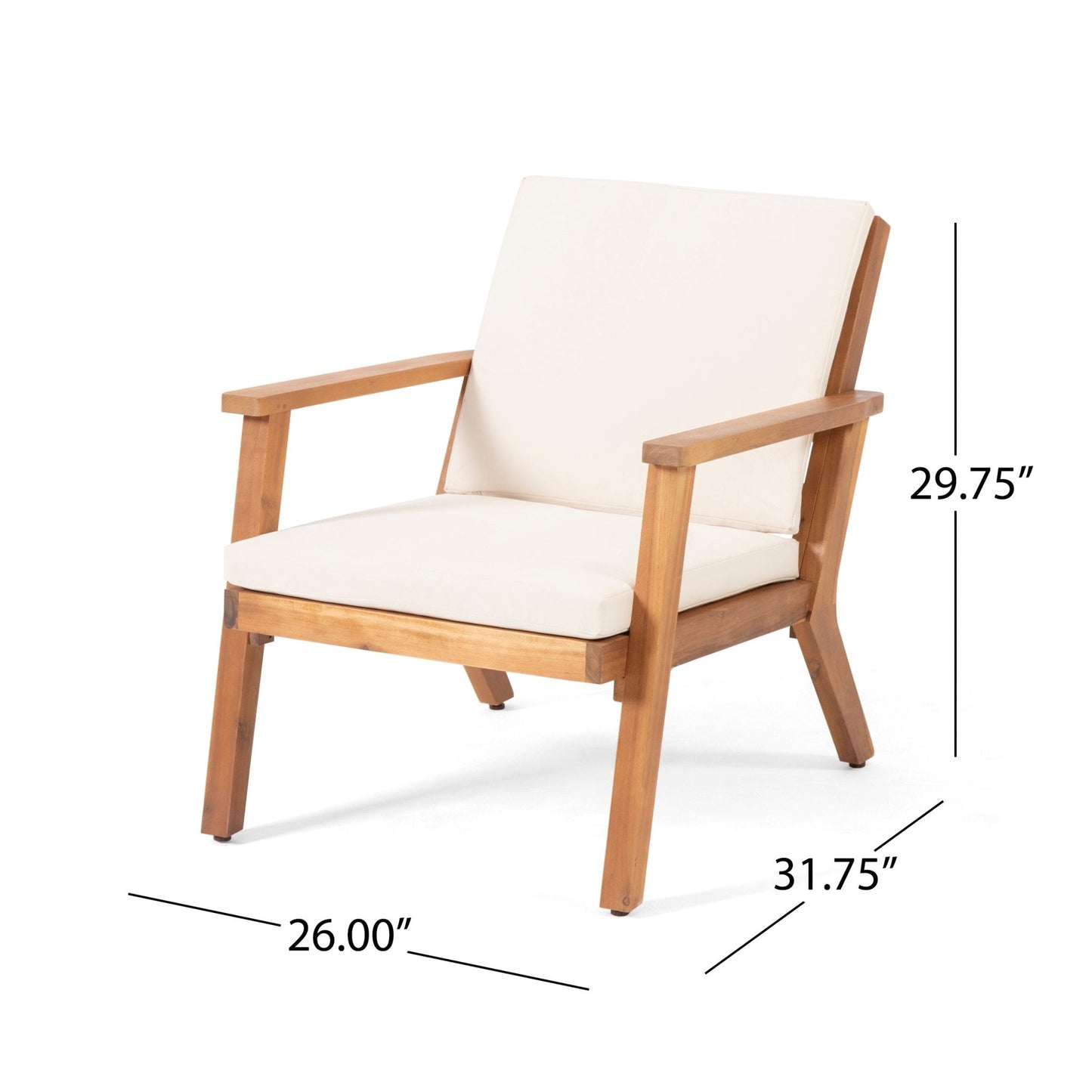 Outdoor Club Chair with Cushion