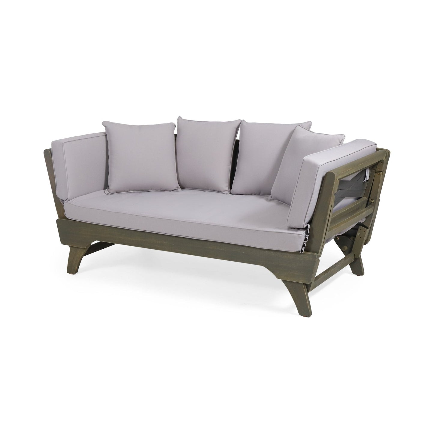 Outdoor Expandable Daybed with Water-Resistant Cushion