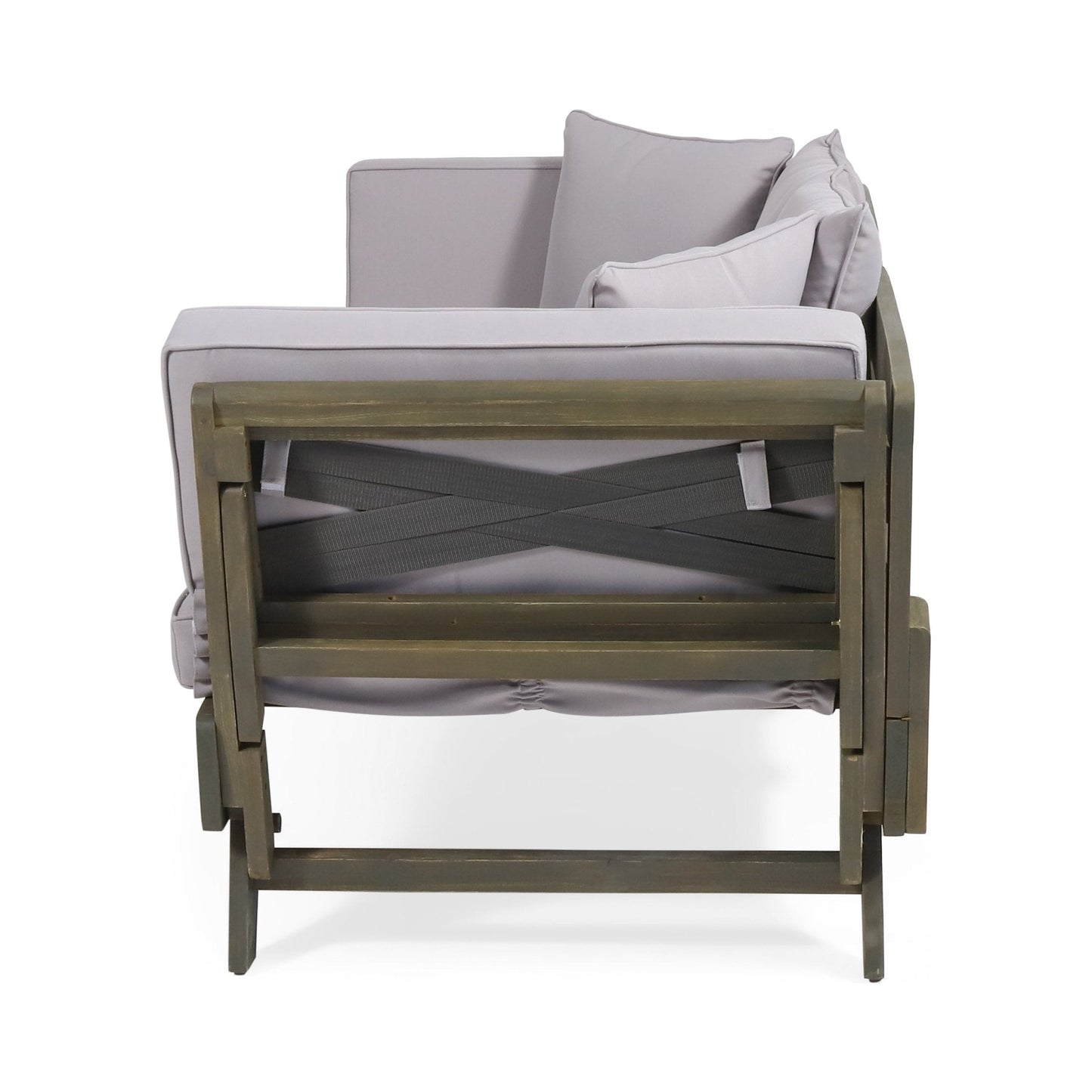Outdoor Expandable Daybed with Water-Resistant Cushion