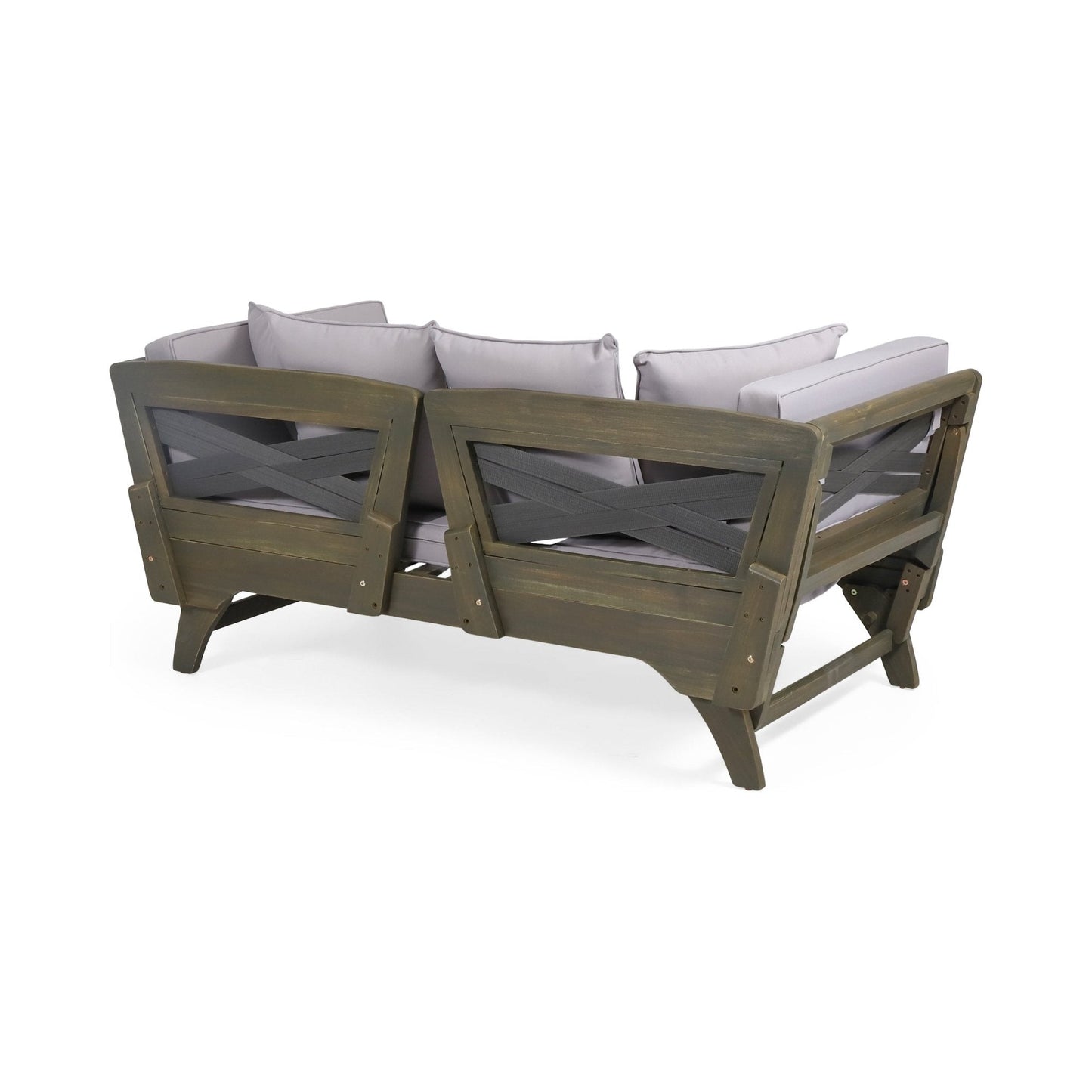 Outdoor Expandable Daybed with Water-Resistant Cushion