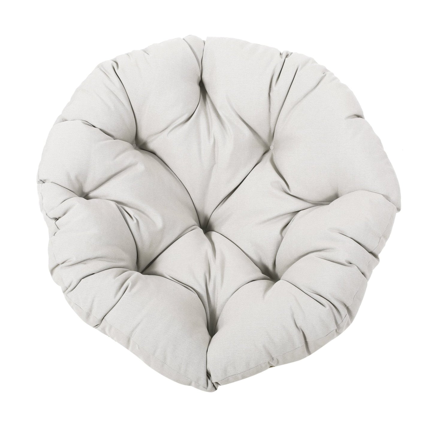 Indoor/Outdoor Papasan Swivel Chair with Water Resistant Cushion