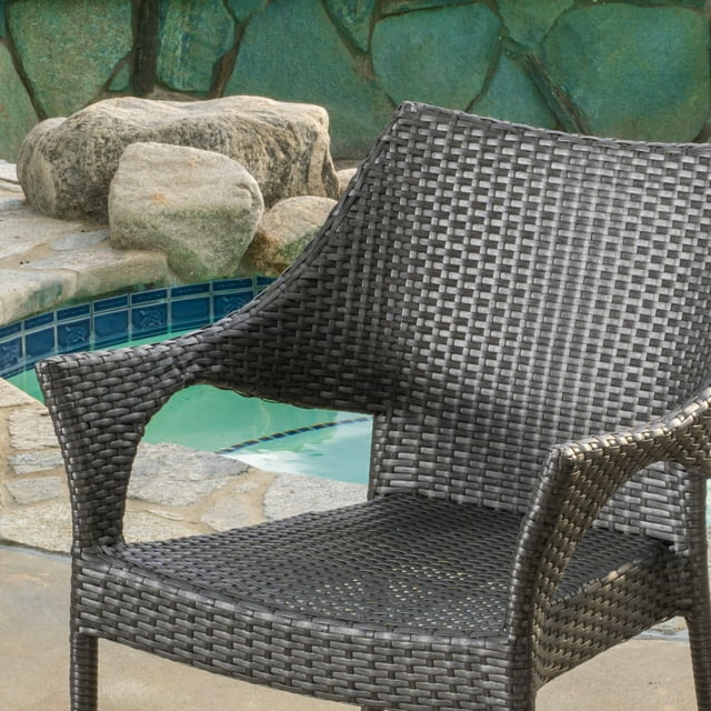 Outdoor PE Wicker Stacking Armchair