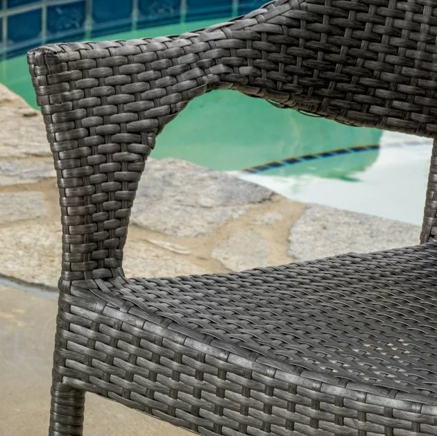 Outdoor PE Wicker Stacking Armchair