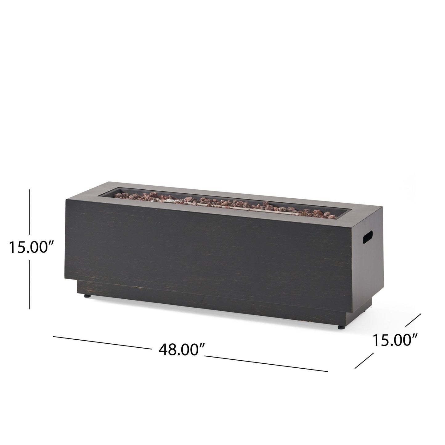 Outdoor Rectangular Fire Pit