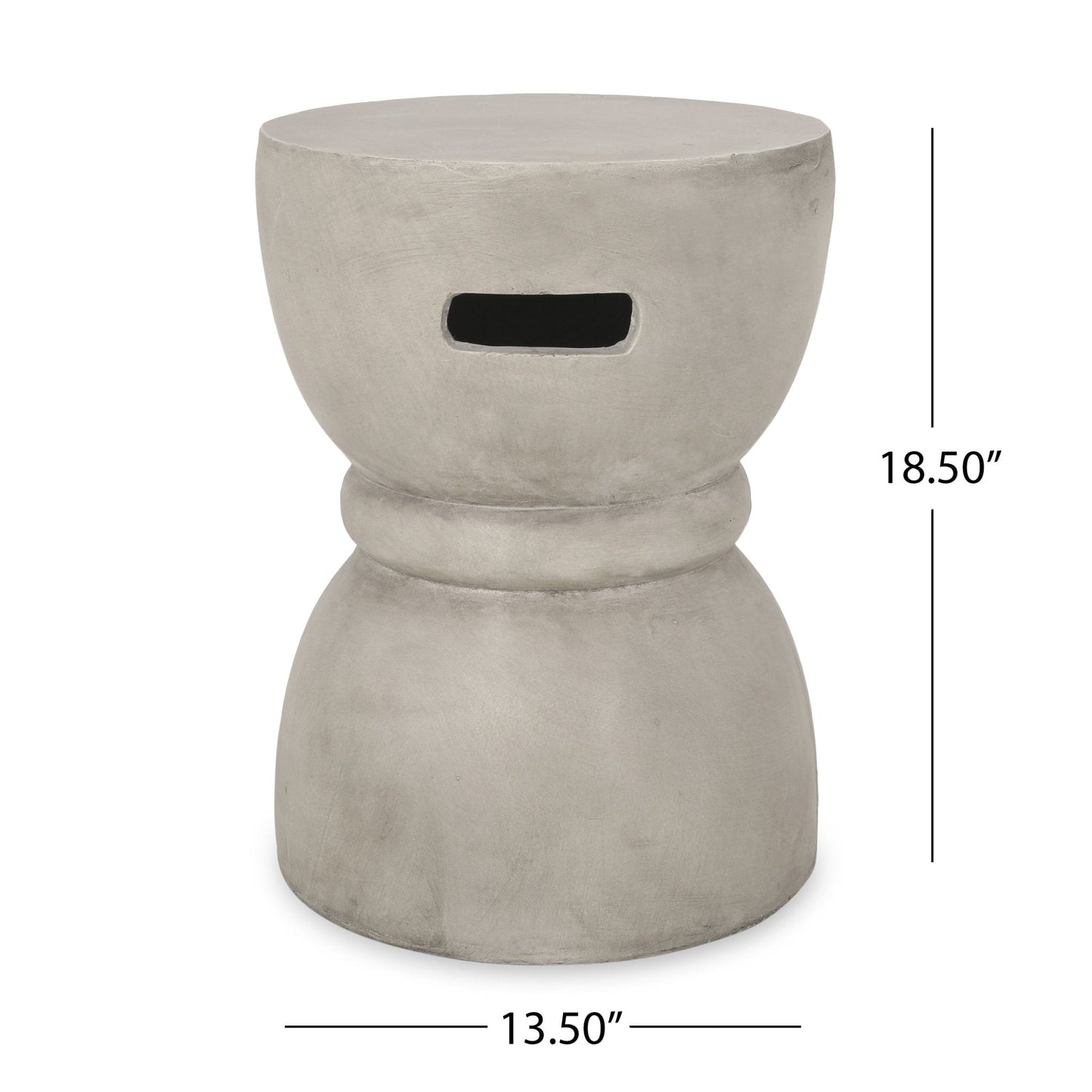 Outdoor Side Table with Hourglass Shape