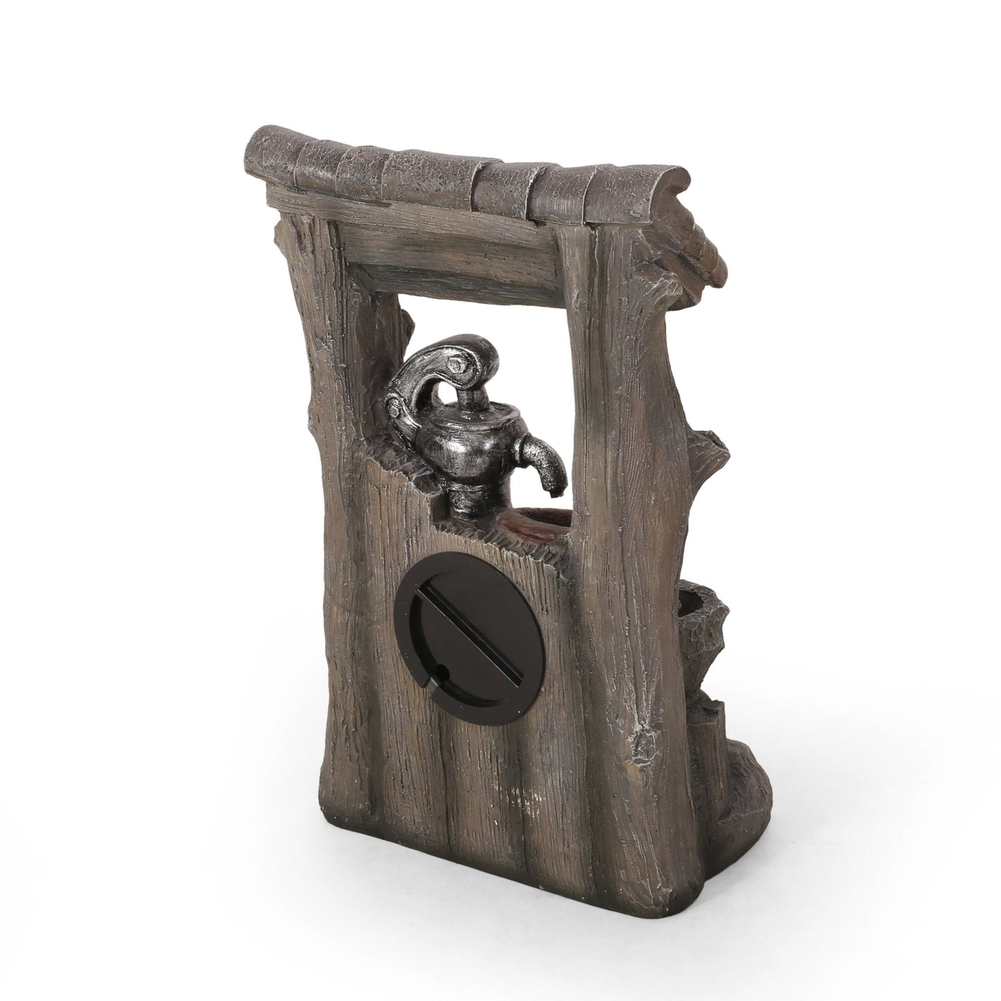 Outdoor Weather Resistant Floor Fountain with Well Design and Three Tiers