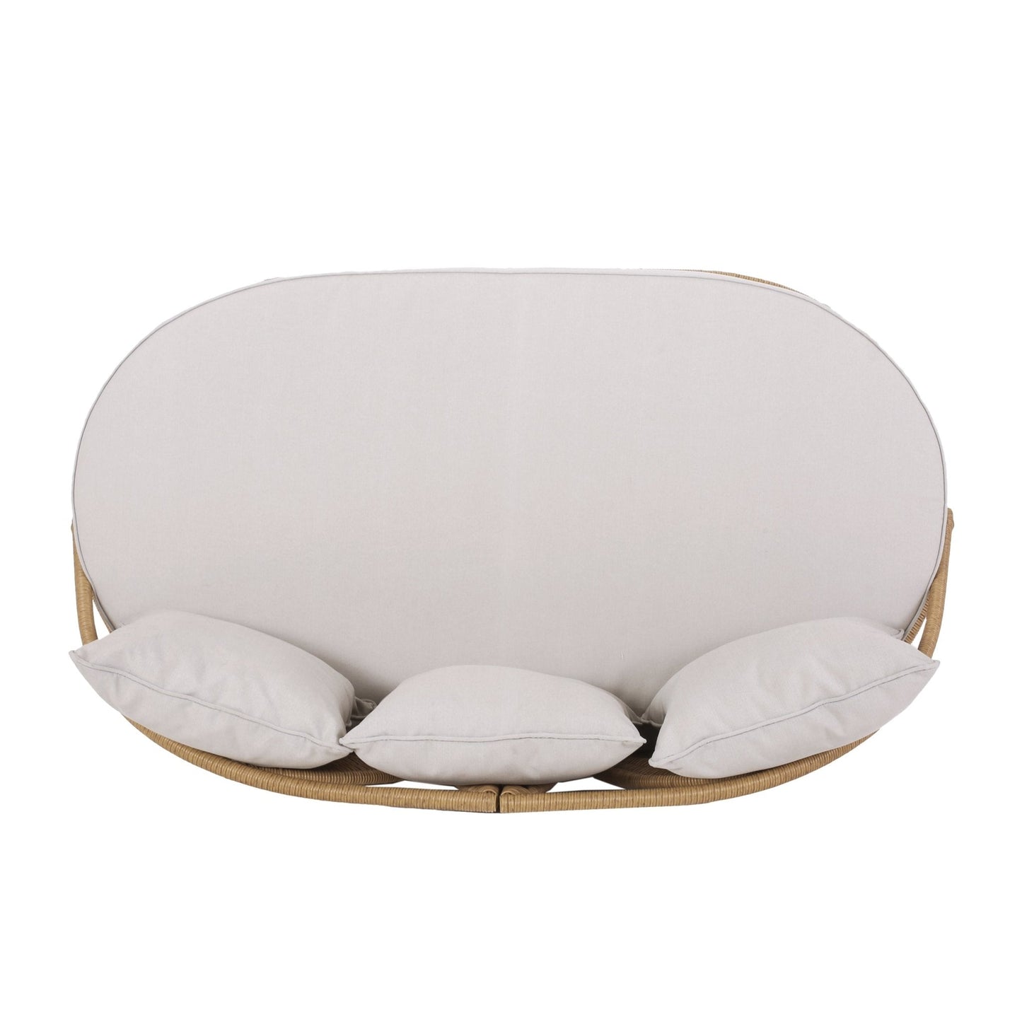 Outdoor Wicker Daybed With Pillows