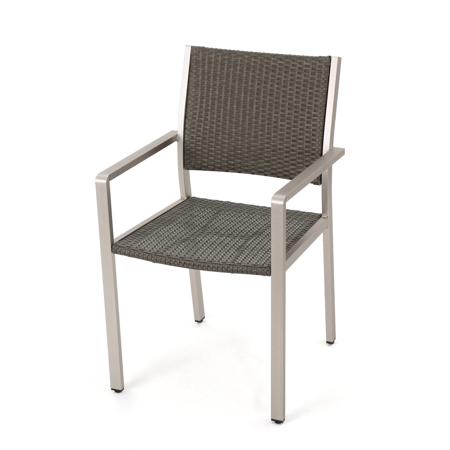 Outdoor Wicker Dining Chair with Aluminum Frame