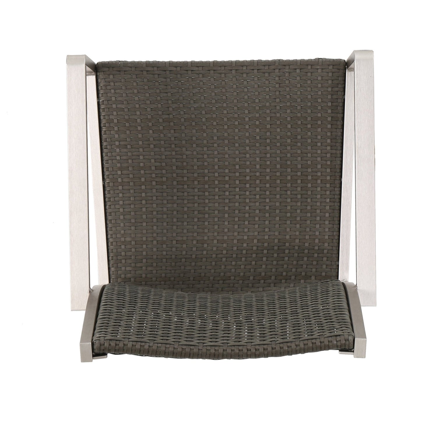 Outdoor Wicker Dining Chair with Aluminum Frame